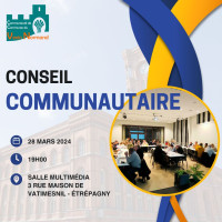 Conseil communautaire à Étrépagny (salle multimédia)