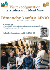 Visite & dégustation à la cidrerie du Mont Viné