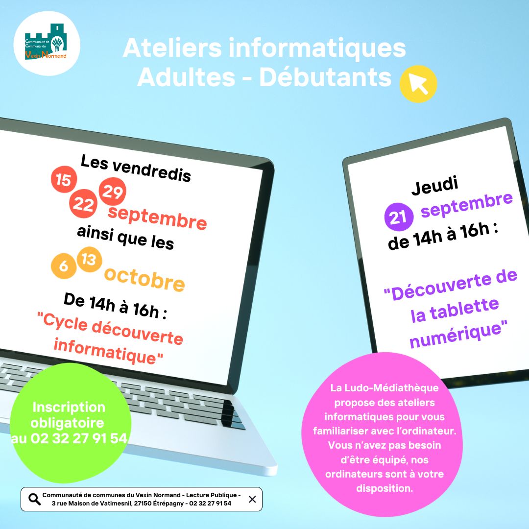 Ateliers informatiques ludo Publication Instagram Carré