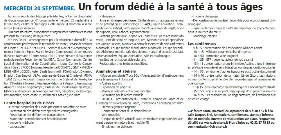 Com Com au forum santé etrépagny 14092023