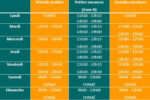 horaires 28062023