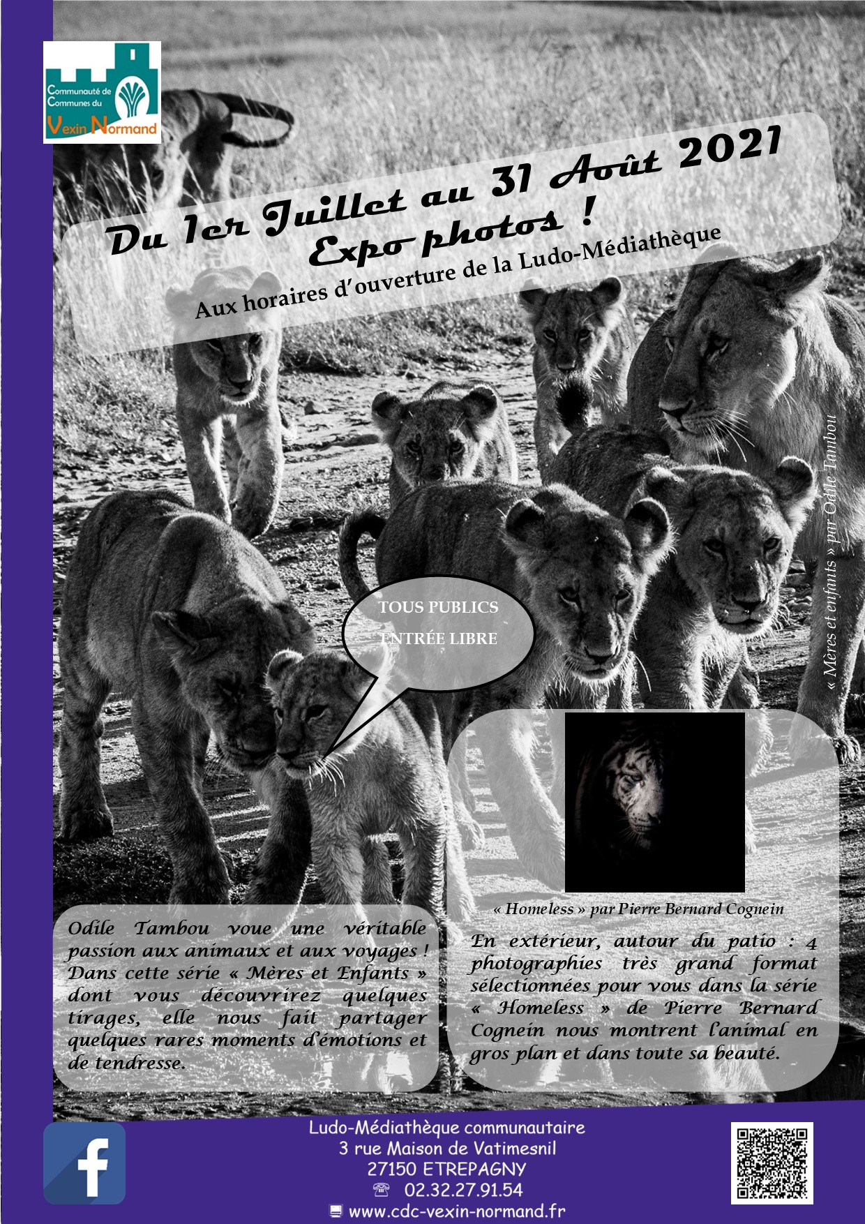 Affiche expo photo Odile Tambou