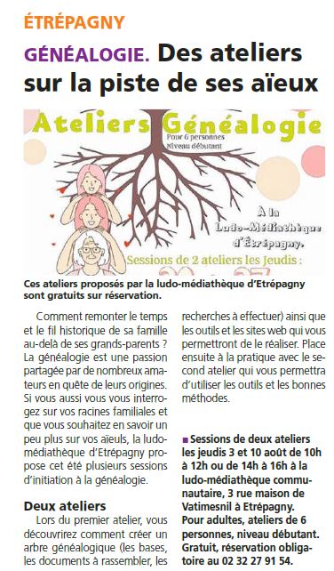 Ateliers généalogie 03082023