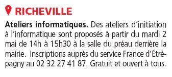 Ateliers numériques Richeville 27042023