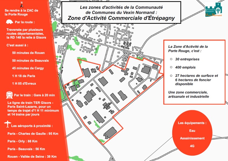 Carte ZAC Étrépagny