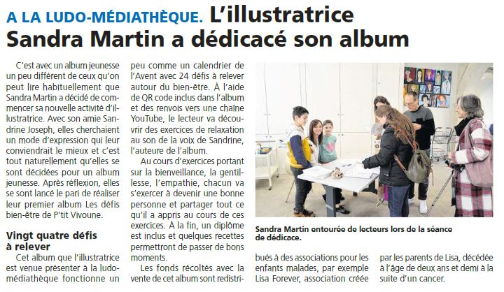 Dédicace sandra martin ludo 18012024