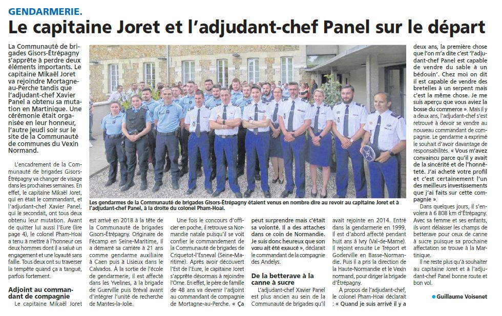 Départ Gendarmes 07072022