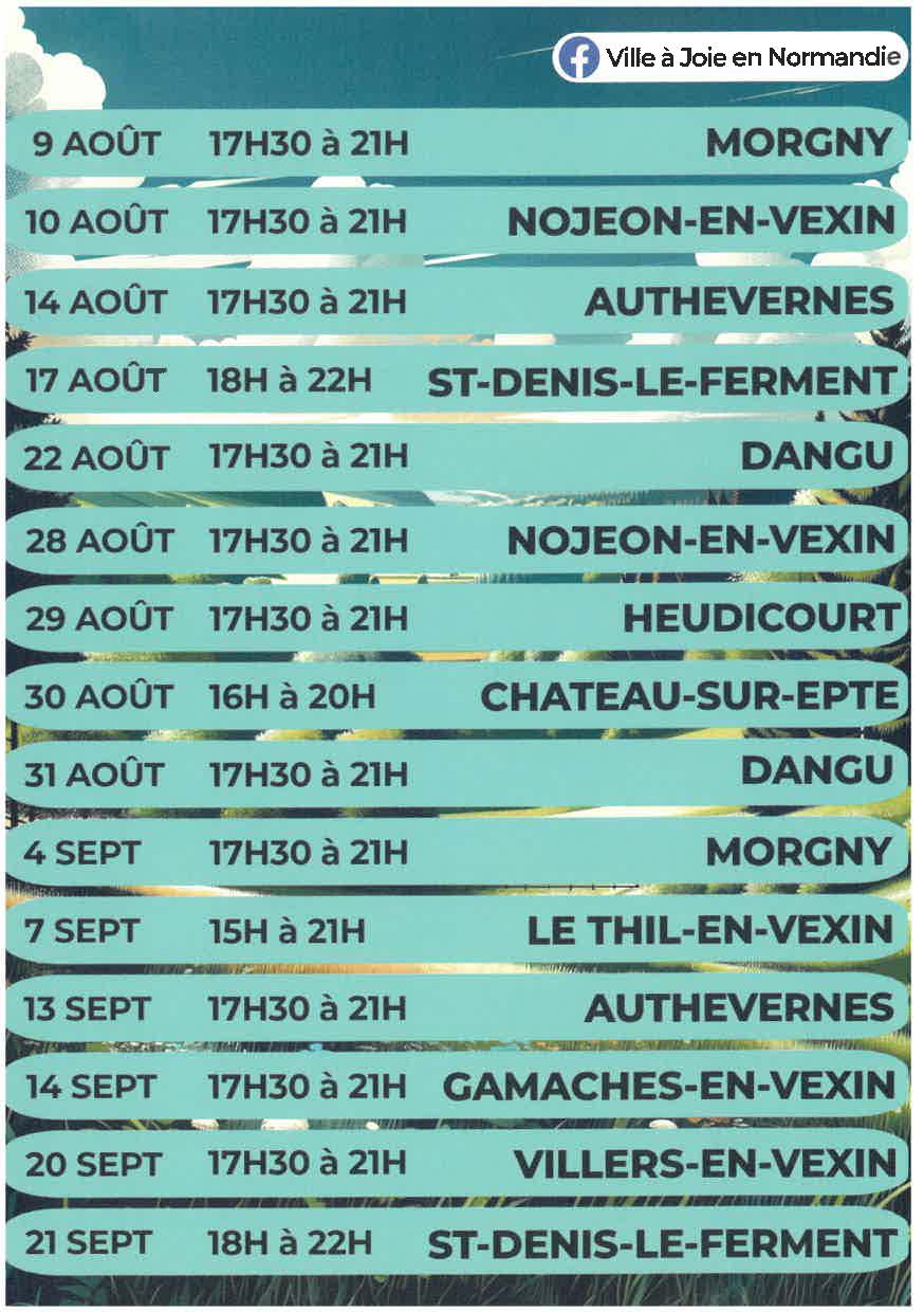 Flyer tournée Ville à Joie Page 2