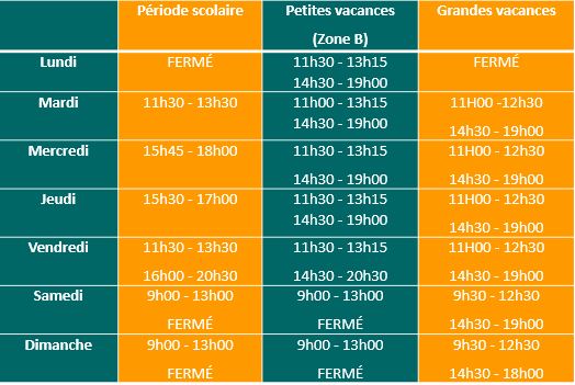 Horaires piscine MAJ 10012023