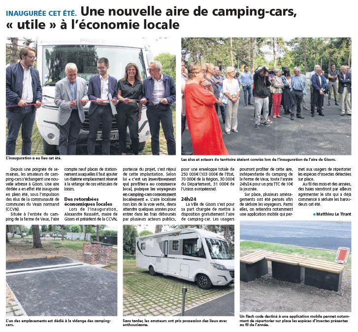 Inauguration Aire de camping car 18082022