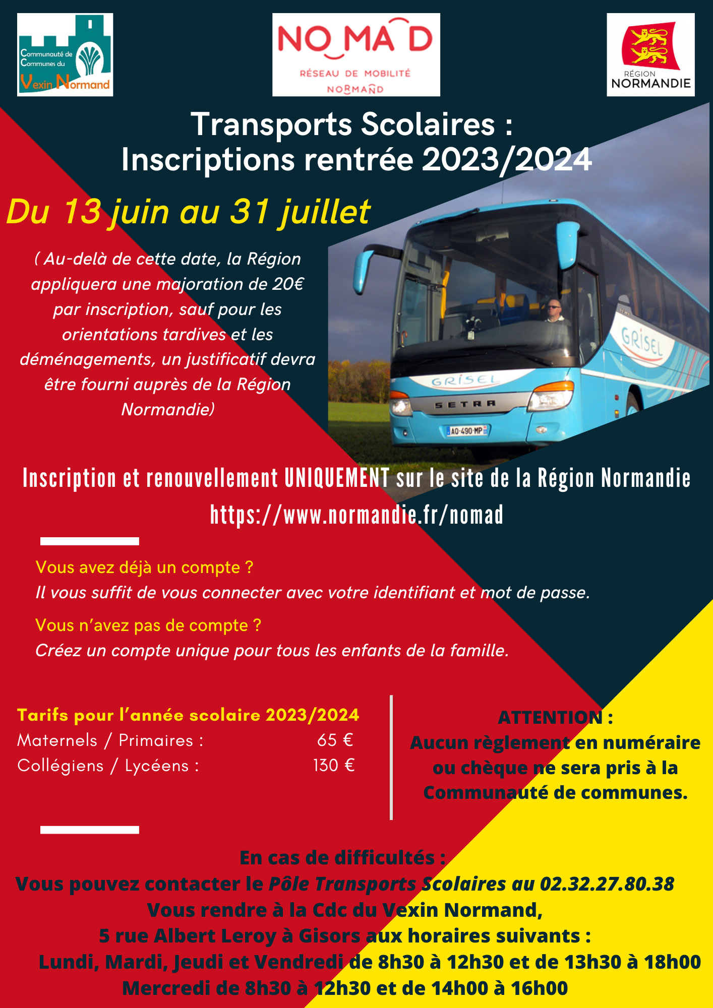 Inscriptions TS 2023 2024