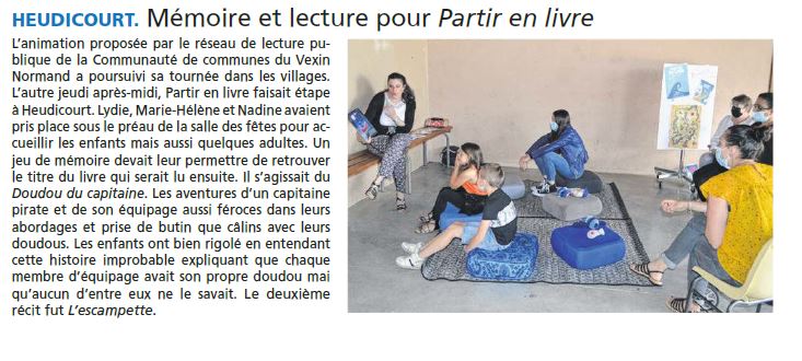 Partir en livre Heudicourt 29072021