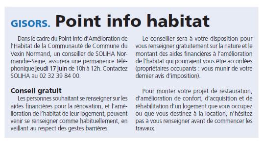 Point info Habitat