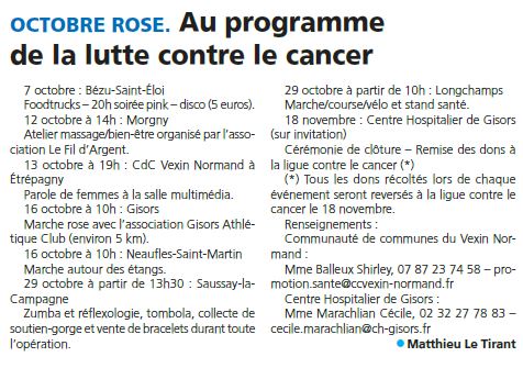 Programme ocotobre rose 06102022