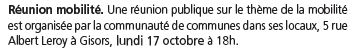 Réunion mobilité Gisors 13102022