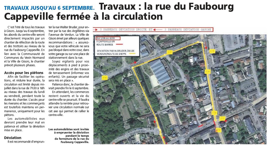 Travaux Gisors 11082022