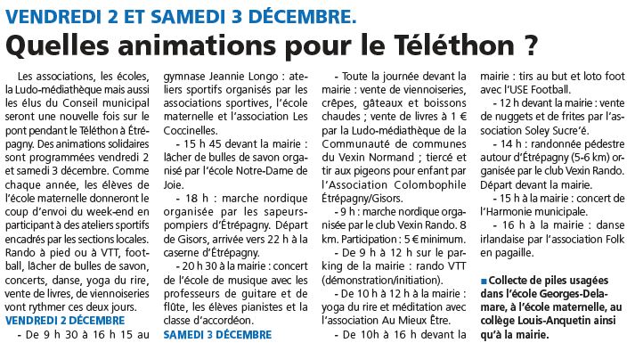 Téléthon Etrépagny 01122022