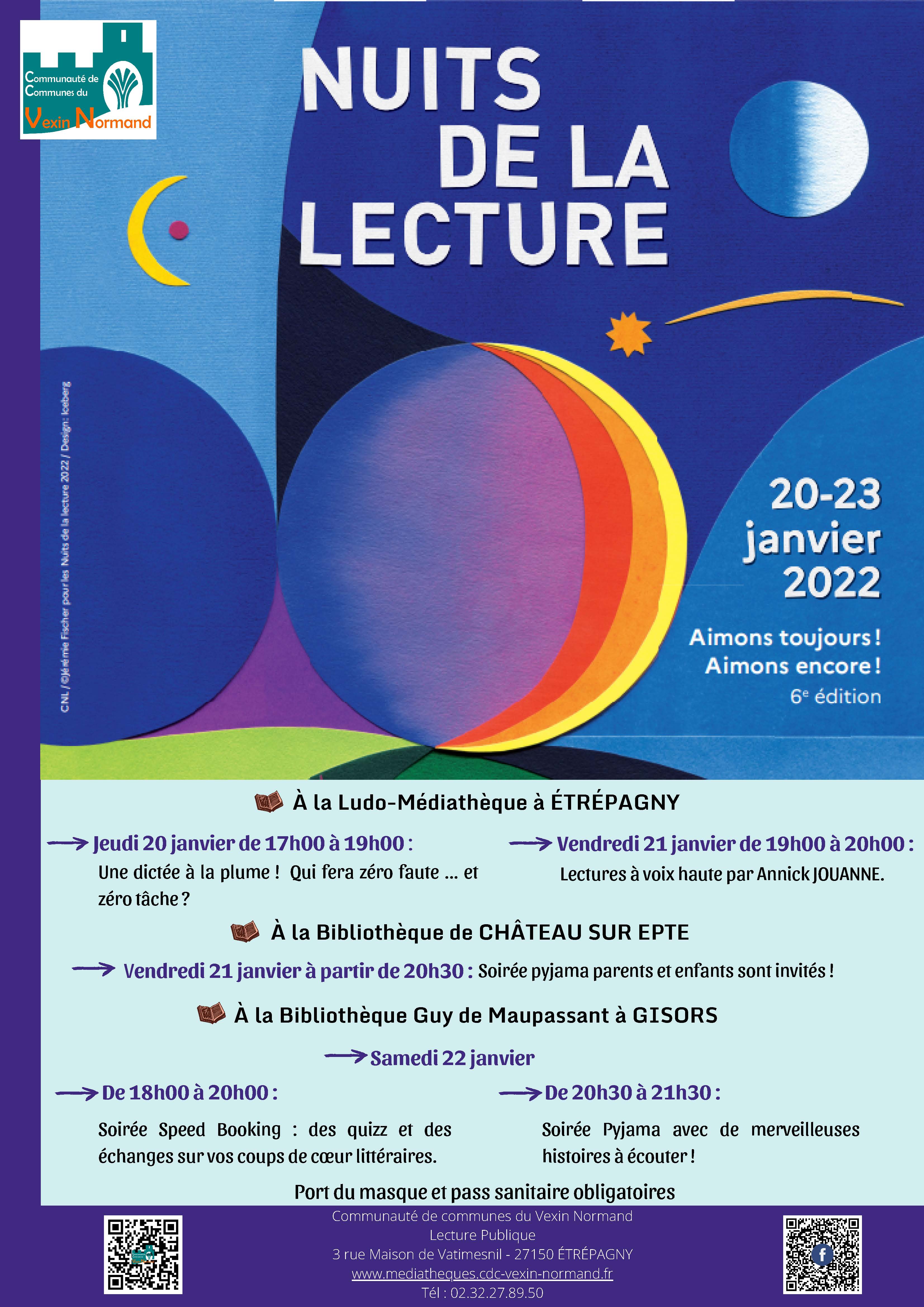 affiche nuit de la lecture 2022