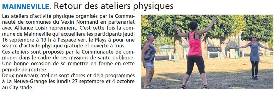 ateliers sportifs mainneville 16092021