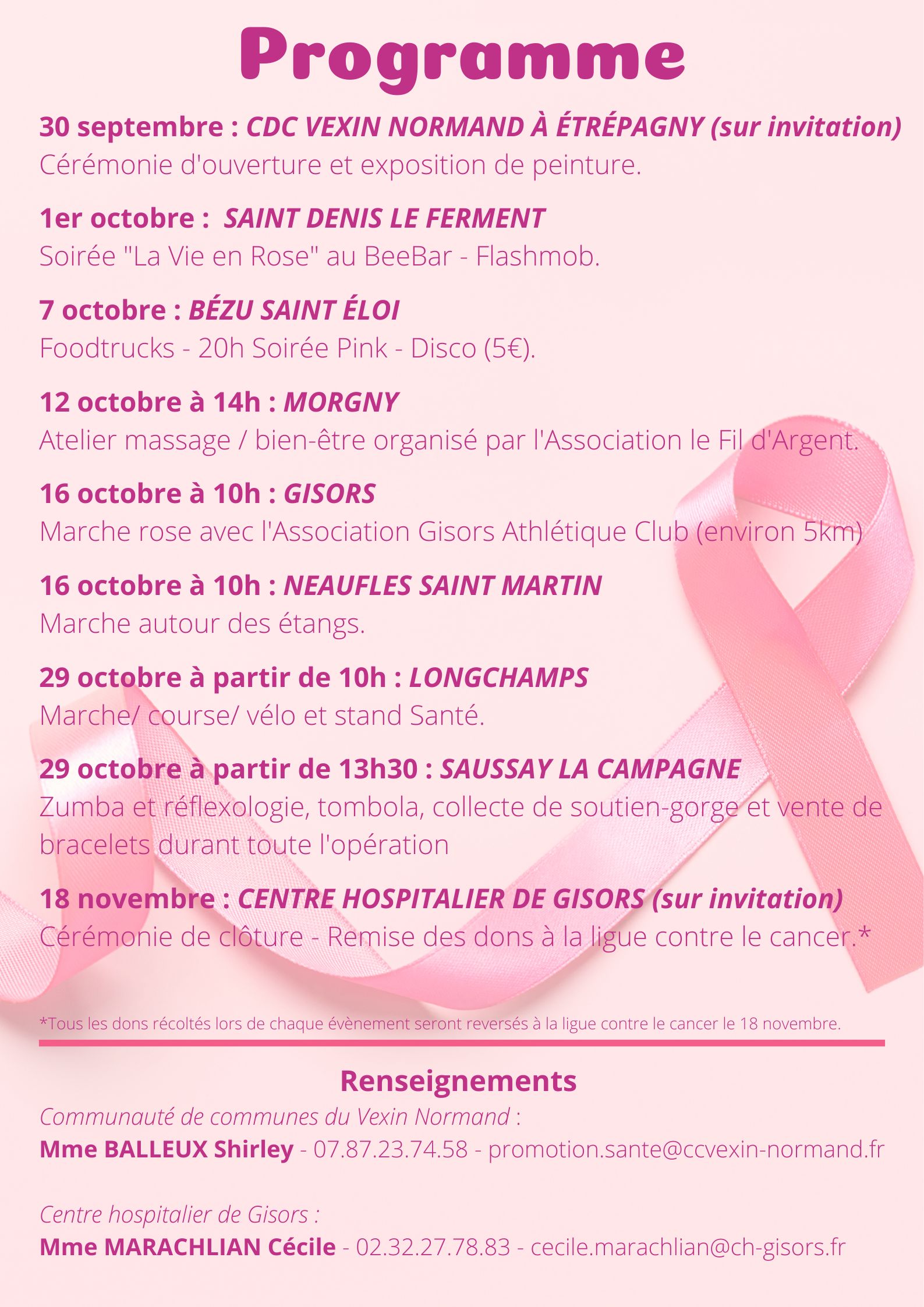 programme verso dernière version